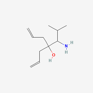 molecular formula C11H21NO B1274536 4-(1-氨基-2-甲基丙基)庚-1,6-二烯-4-醇 CAS No. 315248-94-3