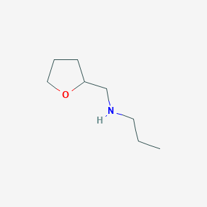 molecular formula C8H17NO B1274545 Propyl-(tetrahydro-furan-2-ylmethyl)-amine CAS No. 7179-87-5