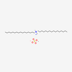 molecular formula C35H75NO4S B12745582 Dihexadecyl(dimethyl)azanium;methyl sulfate CAS No. 60804-35-5