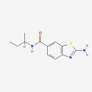 molecular formula C12H15N3OS B1274559 2-Aminobenzothiazole-6-carboxylic acidsec-butylamide CAS No. 320740-71-4