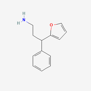 molecular formula C13H15NO B1274564 3-(Furan-2-yl)-3-phenylpropan-1-amine CAS No. 374910-04-0