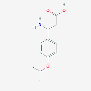 molecular formula C12H17NO3 B1274568 3-Amino-3-(4-isopropoxyphenyl)propanoic acid CAS No. 311321-19-4