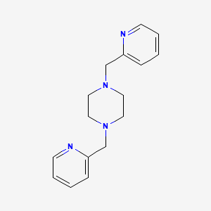 molecular formula C16H20N4 B1274569 1,4-Bis(pyridin-2-ylmethyl)piperazine CAS No. 6584-58-3