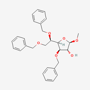 molecular formula C28H32O6 B12745835 Mebenoside, (1S)- CAS No. 20822-88-2