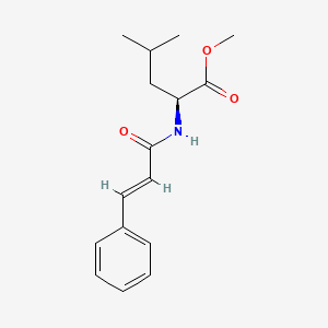molecular formula C16H21NO3 B12745845 trans-N-Cinnamoyl-D,L-leucine methyl ester CAS No. 127852-93-1