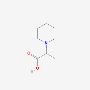 molecular formula C8H15NO2 B1274585 2-Piperidin-1-yl-propionic acid CAS No. 69181-71-1