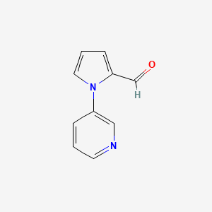 molecular formula C10H8N2O B1274588 1-Pyridin-3-yl-1H-pyrrole-2-carbaldehyde CAS No. 383136-42-3