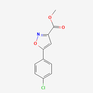 molecular formula C11H8ClNO3 B1274589 Methyl 5-(4-chlorophenyl)isoxazole-3-carboxylate CAS No. 176593-36-5