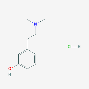 molecular formula C10H16ClNO B12745908 Dimethyl-beta-(3-hydroxyphenyl)ethylamine hydrochloride CAS No. 60189-30-2