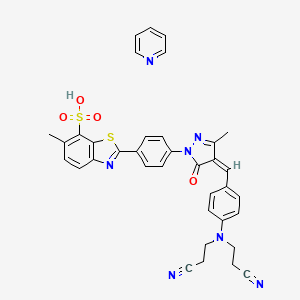 molecular formula C36H31N7O4S2 B12745953 Einecs 282-120-5 CAS No. 84100-40-3