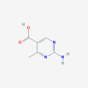 molecular formula C6H7N3O2 B1274602 2-Amino-4-methylpyrimidine-5-carboxylic acid CAS No. 769-51-7