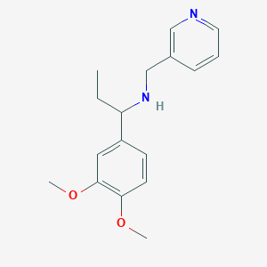 1-(3,4-dimethoxyphenyl)-N-(pyridin-3-ylmethyl)propan-1-amine