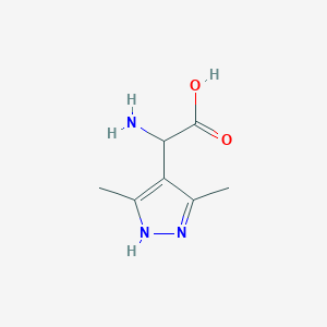 Amino(3,5-dimethyl-1H-pyrazol-4-yl)acetic acid