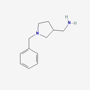 molecular formula C12H18N2 B1274610 (1-Benzylpyrrolidin-3-yl)methanamine CAS No. 93138-61-5