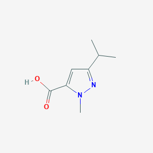molecular formula C8H12N2O2 B1274611 3-Isopropyl-1-methyl-1H-pyrazole-5-carboxylic acid CAS No. 78208-73-8