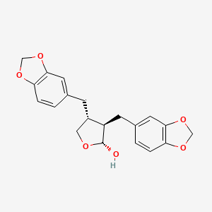 molecular formula C20H20O6 B12746132 alpha-Cubebin CAS No. 112458-74-9