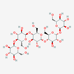 molecular formula C30H52O26 B12746228 Maltotriosyltrehalose CAS No. 142831-49-0