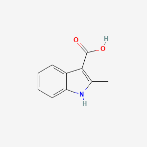 molecular formula C10H9NO2 B1274634 2-Methyl-1H-indole-3-carboxylic acid CAS No. 63176-44-3