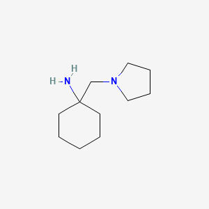 molecular formula C11H22N2 B1274636 1-Pyrrolidin-1-ylmethyl-cyclohexylamine CAS No. 876717-44-1