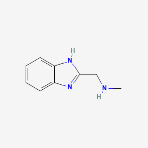 molecular formula C9H11N3 B1274638 (1H-Benzoimidazol-2-ylmethyl)-methyl-amine CAS No. 98997-01-4