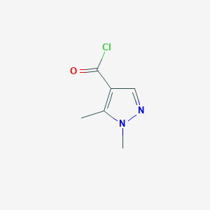 molecular formula C6H7ClN2O B1274639 1,5-Dimethyl-1H-pyrazole-4-carbonyl chloride CAS No. 851973-08-5