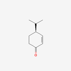 molecular formula C9H14O B12746425 4-Isopropyl-2-cyclohexen-1-one, (S)-(+)- CAS No. 100295-52-1