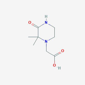 molecular formula C8H14N2O3 B1274643 2-(2,2-Dimethyl-3-oxopiperazin-1-yl)acetic acid CAS No. 856437-83-7