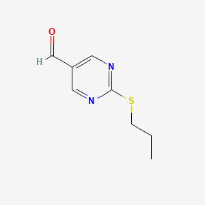 molecular formula C8H10N2OS B1274649 2-丙基硫基-嘧啶-5-甲醛 CAS No. 876890-33-4