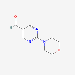 molecular formula C9H11N3O2 B1274651 2-Morpholinopyrimidine-5-carbaldehyde CAS No. 842974-69-0