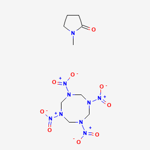 molecular formula C9H17N9O9 B12746518 1-Methylpyrrolidin-2-one;1,3,5,7-tetranitro-1,3,5,7-tetrazocane CAS No. 3531-64-4