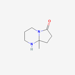 molecular formula C8H14N2O B1274652 8a-甲基-六氢-吡咯并[1,2-a]嘧啶-6-酮 CAS No. 21603-68-9