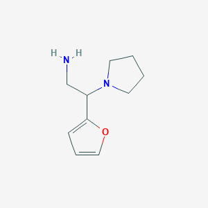 molecular formula C10H16N2O B1274657 2-呋喃-2-基-2-吡咯烷-1-基-乙胺 CAS No. 790263-43-3