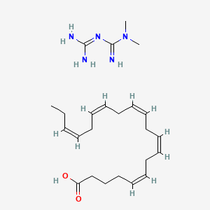 molecular formula C24H41N5O2 B12746638 Metformin icosapent CAS No. 1384526-74-2