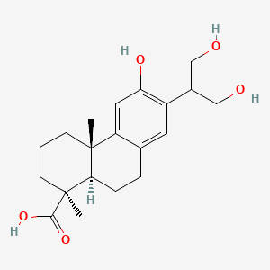 molecular formula C20H28O5 B12746641 Pododacric acid CAS No. 32630-75-4