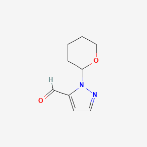 molecular formula C9H12N2O2 B1274665 1-(2-四氢吡喃基)-1H-吡唑-5-甲醛 CAS No. 957483-88-4