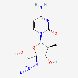 molecular formula C10H14N6O4 B12746661 4'-Azido-2'-deoxy-2'-methylcytidine CAS No. 1019639-20-3