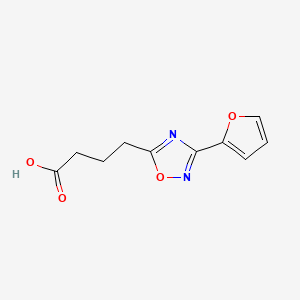 molecular formula C10H10N2O4 B1274668 4-(3-Furan-2-yl-[1,2,4]oxadiazol-5-yl)-butyric acid CAS No. 878437-17-3