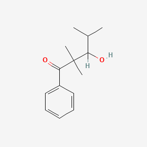 molecular formula C14H20O2 B12746689 3-Hydroxy-2,2,4-trimethylvalerophenone CAS No. 96863-69-3