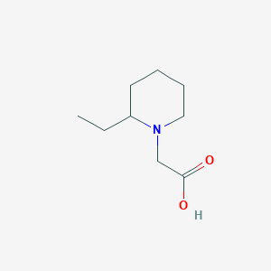 molecular formula C9H17NO2 B1274669 (2-Ethyl-piperidin-1-yl)-acetic acid CAS No. 878431-25-5