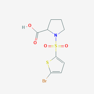 1-[(5-Bromothien-2-yl)sulphonyl]pyrrolidine-2-carboxylic acid