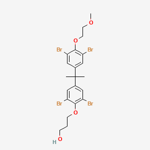 molecular formula C21H24Br4O4 B12746994 Epon 1124A80 CAS No. 33294-14-3