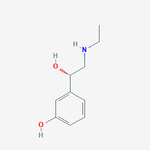 molecular formula C10H15NO2 B12747034 Etilefrine, (S)- CAS No. 95585-90-3