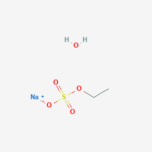 molecular formula C2H7NaO5S B12747076 Sodium ethyl sulfate monohydrate CAS No. 6106-02-1
