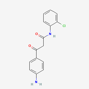 molecular formula C15H13ClN2O2 B1274718 2-(4-Aminobenzoyl)-2'-chloroacetanilide CAS No. 62253-94-5