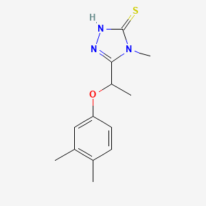 5-[1-(3,4-dimethylphenoxy)ethyl]-4-methyl-4H-1,2,4-triazole-3-thiol