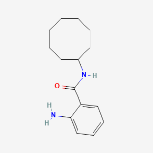molecular formula C15H22N2O B1274728 2-amino-N-cyclooctylbenzamide CAS No. 401589-18-2