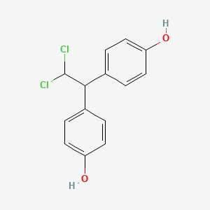 molecular formula C14H12Cl2O2 B12747294 4,4'-(2,2-Dichloroethylidene)bisphenol CAS No. 13005-40-8