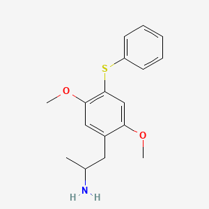 molecular formula C17H21NO2S B12747306 2,5-Dimethoxy-4-phenylthioamphetamine CAS No. 952006-44-9
