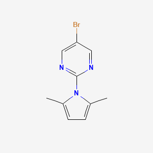 molecular formula C10H10BrN3 B1274737 5-bromo-2-(2,5-dimethyl-1H-pyrrol-1-yl)pyrimidine CAS No. 478258-81-0
