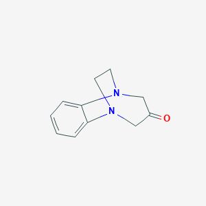 molecular formula C11H12N2O B127474 2H-1,5-Ethano-1,5-benzodiazepin-3(4H)-one CAS No. 140845-45-0